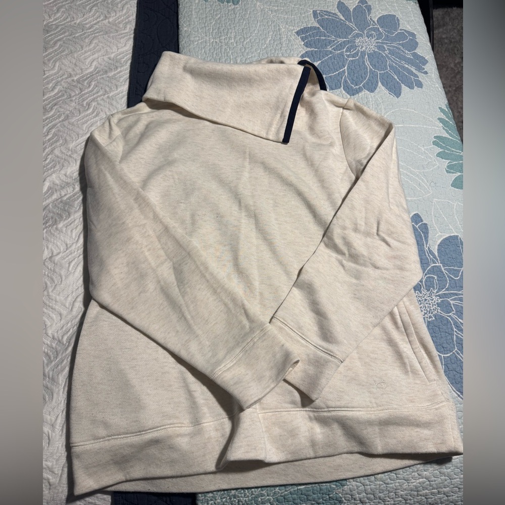 Southern Tide Cream Cowl Neck Sweater
